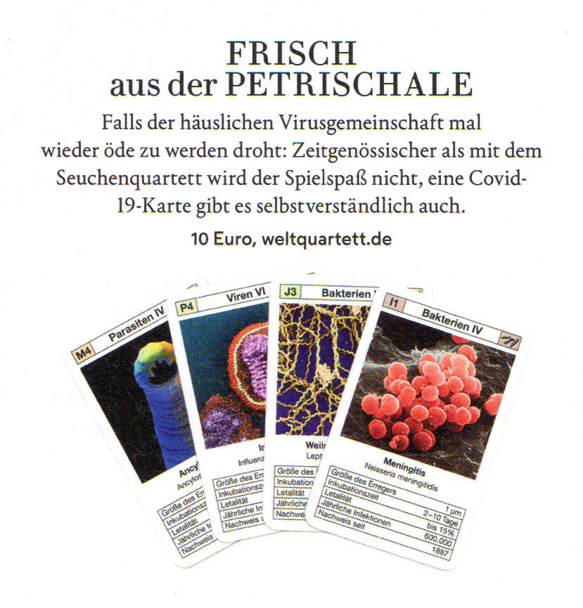 WESTCRAFT Karten Quartett Spiel – Themen: Tyrannen, Seuchen, Junkfood, Ungeziefer, Mit Stickern